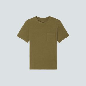 Alternative view of The Premium-Weight Pocket Tee | Uniform | Olive