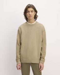 The Classic Sweater in Everyday Cotton | Trench Coat Khaki