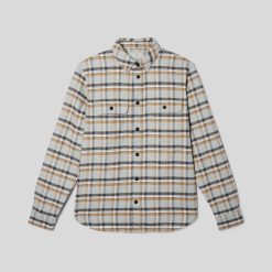 Alternative view of The Heavyweight Overshirt | Uniform | Tobacco Brown / Heather Grey Plaid