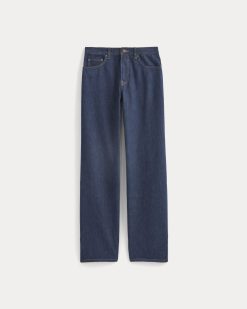 Alternative view of Relaxed Italian Selvedge Jean | Indigo Rinse