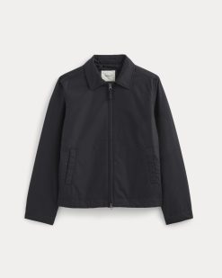 Alternative view of The Filled Harrington Jacket | Black