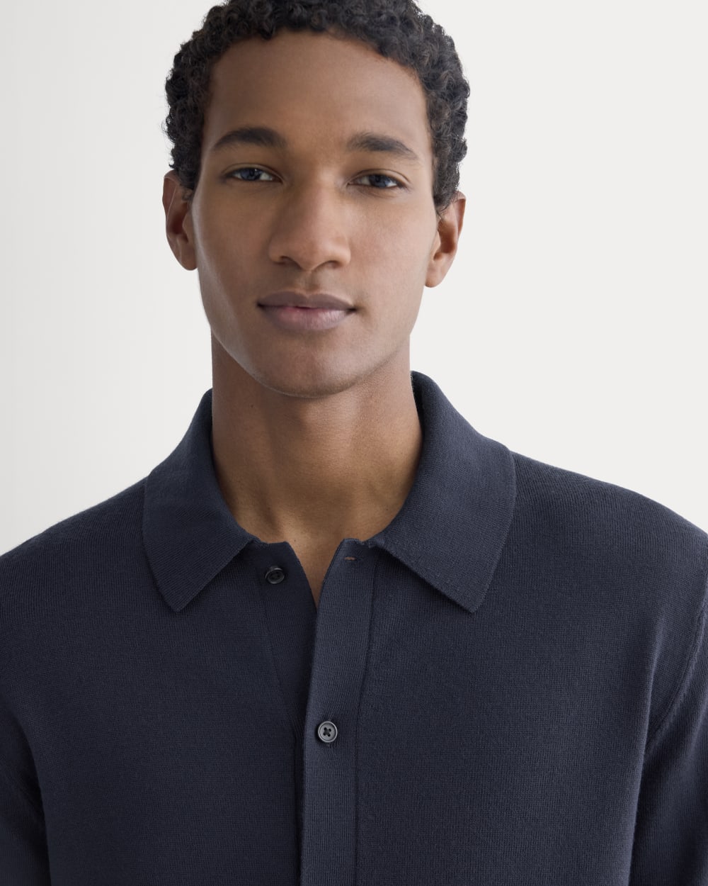 Ultrasoft Button-Down Sweater | Navy - Image 4