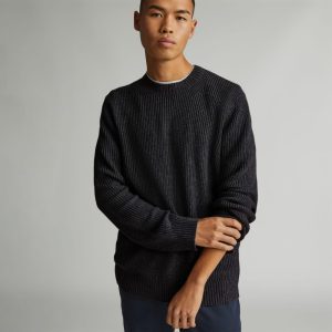 The No-Sweat Ribbed Crew | Heather Ash