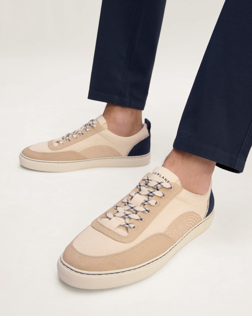 The Tread-Bare Sneaker | Natural Canvas / Dark Sapphire / Argan Oil - Image 3