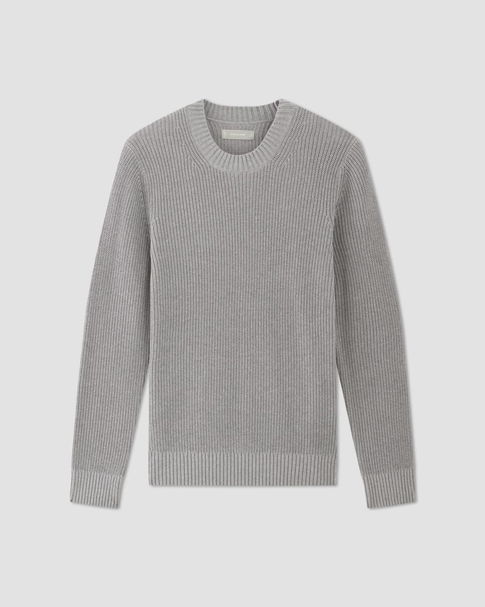 The No-Sweat Ribbed Crew | Heathered Grey - Image 2