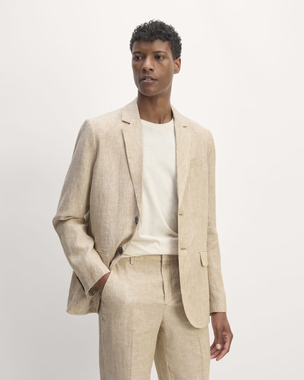 The Linen Blazer | Cornstalk Chambray