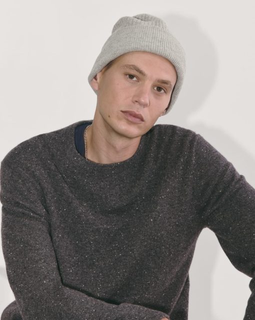Alternative view of The Waffle Beanie | Heather Grey