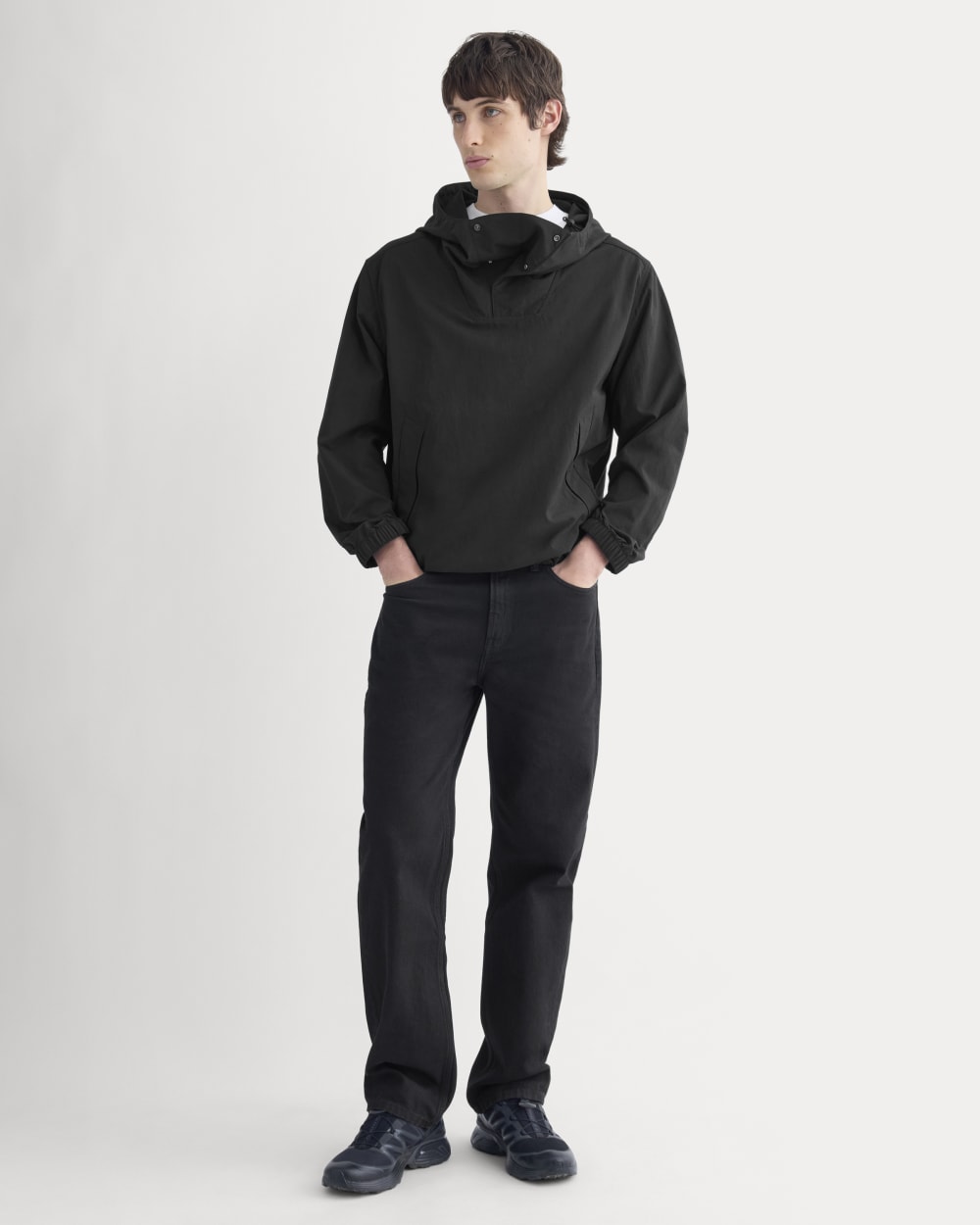 Re:Cycled Nylon Windbreaker | Black - Image 4